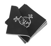 Healifty 20pcs Black Halloween Napkins Tombstone Design Disposable Dinner Serviettes for Milestone Birthday Party Supplies with Creative Death to My Theme