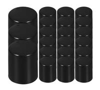 Healifty 20pcs Black Rotatable Speaker Control Knobs Replacement for Amplifiers and Stereos, Made of Plastic with Special Design and Fine Craftsmanship, Quick to Operate for Musicians