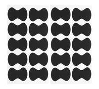 Healifty 20pcs Black Self-adhesive Anti-slip Eva Guitar Pick Grips Practical Small Guitar Pick Accessories for Acoustic and Electric Playing