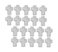 Healifty 20Pcs Cross Shaped Storage Box for Jewelry Lightweight Plastic Trinket Box for Organizing Necklaces and Bracelets for Home and Shop Display