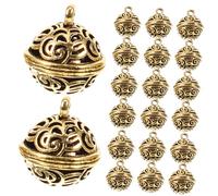 Healifty 20pcs Diy Craft Bells Bell Pendant Hanging Charm Decorative for Christmas Tree Holiday Diy Crafts