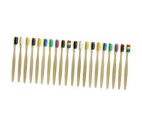 Healifty 20pcs Extra Soft Bristle Bamboo Toothbrushes Toothbrushes for Travel Random Color