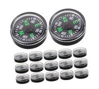 Healifty 20pcs Mini Plastic Survival Compass with Rapid Response Needle Portable Pocket for Adults and Outdoor Navigation Tool for Hiking Camping Backpacking and Emergency Use