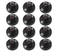 Healifty 20pcs Mini Screw Bulb Holder Light Socket round Base for DIY Lighting Projects, Plastic Material, Flexible Design, Suitable for Classrooms and Homes, Small Screw-in Bulb Socket