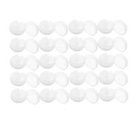 Healifty 20pcs Mini Vending Balls Transparent White Plastic Containers for DIY Crafts Birthday Party Favors Storage Supplies
