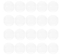 Healifty 20Pcs Mini Vending Machine Capsules 0.55 Inch Clear Plastic Balls for Party Favour Prize Diy Decoration Reusable Transparent Gasket Shell