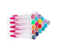 Healifty 20pcs Mixed Color Empty Mascara Tubes and Wands Makeup Tool Set for Eyelash Extension with Diamond Tip Brushes, Refillable Eyelash Cream Bottles Suitable for DIY Lash Random Color