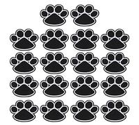 Healifty 20pcs Paw Print Iron on Patch Embroidered Patch Sew On Patches Applique Patch for Clothes Jackets T-Shirt Jeans Backpack