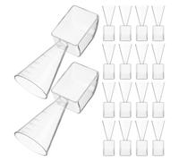 Healifty 20pcs Plastic Measuring Spoon for Face Mixtures and Powder Ingredients, and Lightweight 15.9g Tool for Skincare Mixing the Go Skincare