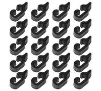 Healifty 20pcs Plastic Pet Cage Clips Black Sturdy Material Construction Versatile Compatibility Detachable Door Clip for Cat and Small Animals Playpens