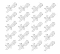 Healifty 20Pcs Plastic Valance Clips Transparent Curtain Clamps for Window Blinds Home Office Hotel Use