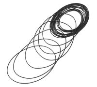 Healifty 20pcs Recorder Rubber Square Drive Belts Thick Cassette Tape Player Replacement for Recorders Dvd Drives Video Machines Maintenance Kit