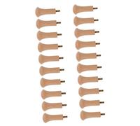 Healifty 20pcs Screw Shaker Wooden Pegs Unfinished Wood Hooks for Hanging Clothes Hats Towels Compact Wardrobe Wall Mountable Hooks Easy to Paint and Install