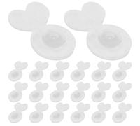 Healifty 20pcs Silicone Earring Backs Plug for Studs, Easy to Grasp and Safe to The Skin, Simple Style Earrings Accessory for Secure Pierced Ear Studs