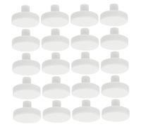 Healifty 20pcs White Ceramic Coral Frag Plugs with T-shaped Base for Aquarium Coral Support and Reef Tank Nurture Supplies