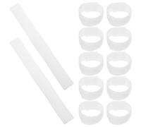 Healifty 20pcs White Pet Boot Straps with Anti-slip Design and Sturdy Nylon Polyester Material for Securing Paw Protectors during Outdoor Adventures and Daily Walks