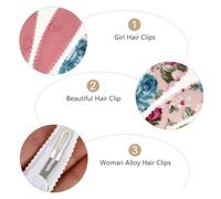 Healifty 24pcs Fabric Hair Clips Decorative Flower Barrettes for Non-slip Hairpins Hair Accessories for Various Hairstyles