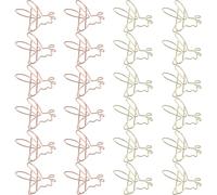 Healifty 24pcs Gold Bee Paper Clips Metal Small File Clips Creative Insect Butterfly Shape for Office and Home Stationery Organizer