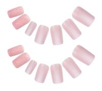 Healifty 24pcs Matte Manicure Press Nails for Women Glue Nails French Design for Manicure Art Supplies Easy to Wear as False Tips for Sophisticated Style Fake