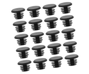 Healifty 24pcs Plastic Bike Handlebar End Plugs Bar End Caps Anti-slip Cycling Grip Stoppers for Mountain Road and Dirt Bikes Easy DIY Installation