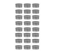Healifty 24pcs Silver Metal Candle Cups DIY Votive Candle Holders for Christmas Dining Table Decorations