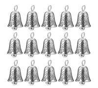 Healifty 25pcs Antique Christmas Jingle Bells Charms Pendants Alloy Ring Bells Ornaments for Xmas Tree Jewelry Baby Shaker Rattle Wind Chime Accessories