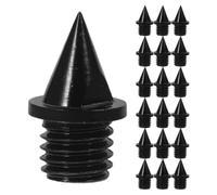 Healifty 25pcs Metal Track Replacement Spikes for Mens Track Shoes with Quick Replacement System and Optimized Running Efficiency Suitable for Cross Country Shoes in Black