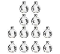 Healifty 25pcs Plastic Light Bulb Candy Containers Fillable Candy Jars Favor Storage Jar Plastic Candy Box for New Year Wedding Party Favors 150ml