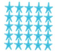 Healifty 25Pcs Realistic Plastic Sea Stars Ocean Themed Ornaments for Microlandscape Decor for Rooms Fish Tanks and Nautical Decorations