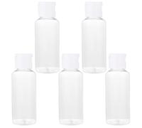 Healifty 25pcs Travel Cosmetic Bottle 50ml Plastic Lotion Containers Lightweight Refillable Bottles with Flip Cap for Daily Life and Travel Skincare Random Color