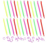 Healifty 26pcs Heatless Spiral Curlers Perm Rods Hair Rollers for DIY Styling Salon Home Use Non-slip Hair Curling Tools for Firm Spiral Curls