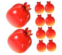 Healifty 26Pcs Lifelike Artificial Pomegranates Mini Fake Fruits for Home Kitchen Table Decor Photo Props Aesthetic Shop Window Adornment Realistic Simulation Models