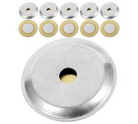 Healifty 27Mm Piezoelectric Copper Buzzer Discs 150Pcs Aluminum Shell Acoustic Pickup for Electronic Signal Devices