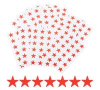 Healifty 280pcs Red Pentagram Self-Adhesive Map Marker Stickers 1.5cm Diameter Small Label Stickers for Office Planning and Classification Assorted Style