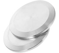 Healifty 2pcs 304 Stainless Steel Blind Tri Clamp End Caps Sanitary Fittings for Beverage Engineering with 19-38mm Diameter Suitable for Hygienic Tube Seals