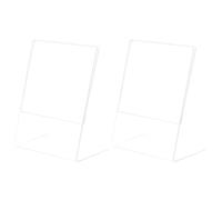 Healifty 2pcs A5 Acrylic Photo Frames Qr Code Payment Display Stands Desktop Card Holders for Bar Counter Tabletop Picture Display