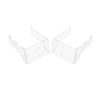 Healifty 2pcs Acrylic Guitar Wall Mount Hanger Horizontal Holder for Acoustic Classical Electric Guitar Ukulele Banjo Violin Display Rack Invisible Instrument Stand Hook