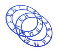 Healifty 2pcs Acrylic Wall Mirror Clock with Roman Numeral Design, round Shape, Mirror Finish, Modern Minimalist Decorative Element for Hotel and Diverse Decor Themes