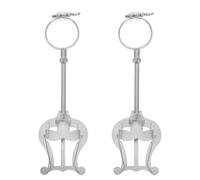 Healifty 2pcs Adjustable Clarinet Lyre Music Clip with Sliding Buckle Stable Music Holder for Marching Band Trumpet and Woodwind Instruments for Secure Practice and Performance