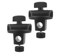 Healifty 2pcs Adjustable Microphone Crossbar Clamps with Buckle Universal Mic Arm Accessories for Studio and Live Streaming, Compatible with 15mm to 15mm Microphone Stands