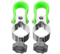 Healifty 2pcs Aluminum Alloy Fishing Umbrella Clip Outdoor Chair Umbrella Holder Brackets for Beach Patio and Angling Chairs Easy Install Clamp for Secure Shade Storage