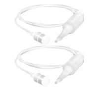 Healifty 2pcs Anti-blocking Filter Tube Oil Sucker Pump for Gasoline and Oil, Lightweight Plastic with Rubber Hand Pump, Emergency Gas Transfer for Brush Cutter and Lawn Mower Use