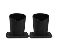 Healifty 2pcs Anti-Scratch Eyeglass Holder Standsï¼ŒGlasses Upright Case with Soft Cloth Liningï¼Œ Protective Eyeglass Stand Case for Deskï¼ŒNightstand, End Table
