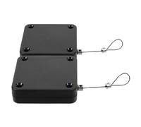Healifty 2pcs Automatic Sliding Wall Mount Door Closer with Antitheft Pull Cord Box Retractable Closer for Bathroom Bedroom Office Security and Easy Installation