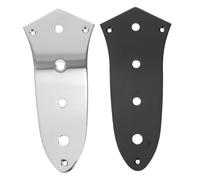 Healifty 2pcs Bass Guitar Control Plate Metal Covers Replacement for Guitar Truss Rod Covers Fits Neck Plate Accessories
