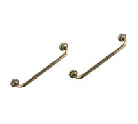 Healifty 2pcs Bathroom Safety Grab Bar for Toilet Use Non Skid Handle for Elderly Durable Armrest Design Versatile Support for Showers and Toilets Easy Installation