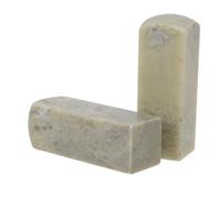 Healifty 2pcs Blank Seal Stone for Chinese Seal Carving Material for Engraving Practice and Artistic Calligraphy DIY Projects Made of Carving Stone