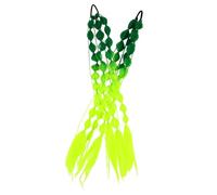 Healifty 2pcs Braid Hair Extension Colorful Bubble Ponytail Synthetic High Temperature Fiber Easy Installation High Durability Trendy Hairpieces for Music Festivals Women