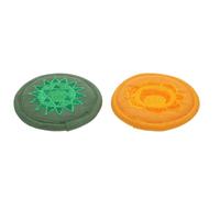Healifty 2pcs Buddha Sound Bowl Mats Religious Prop Rounded Cushions Lightweight Convenient to Store and Carry Simple Style Accessories for Buddhist Ritual
