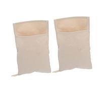 Healifty 2Pcs Canvas Crushed Ice Bags for Bar DIY Ice Packs for Cocktails Thick Material Easy Operation Multi Use Storage for Fruits Vegetables